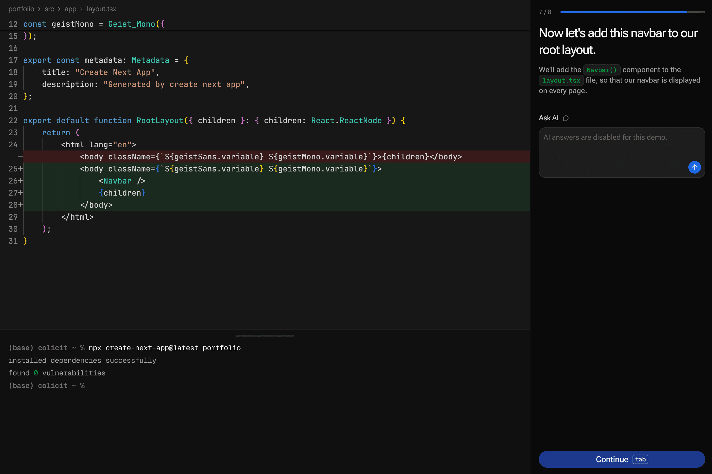 Colicit demo